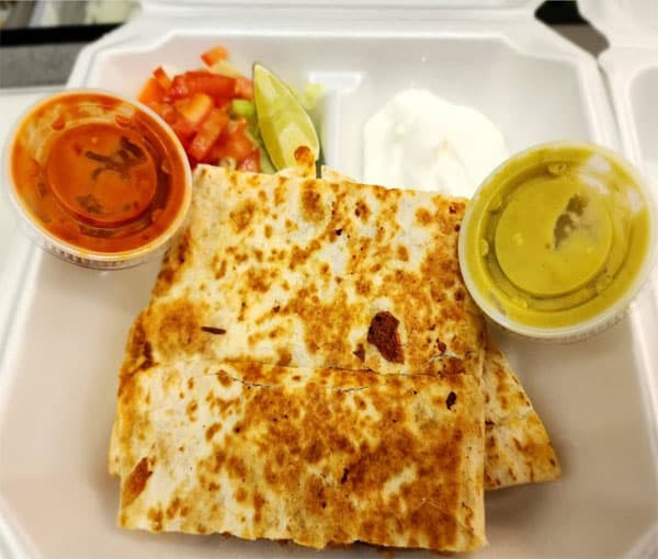 Shrimp quesadilla
