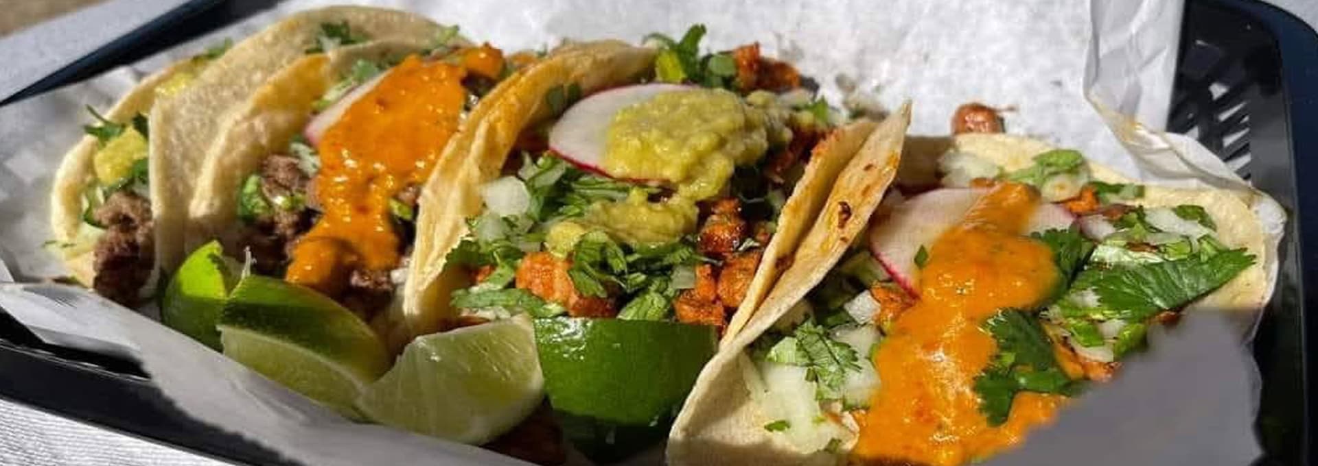 Fresh street tacos